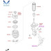 mobis front shock absorber for hyundai sonata 2014-17